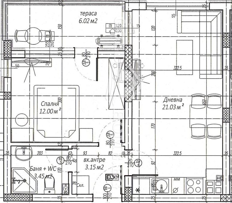 In vendita  1 camera da letto Plovdiv , Belomorski , 63 mq | 21311692 - Immagine [2]