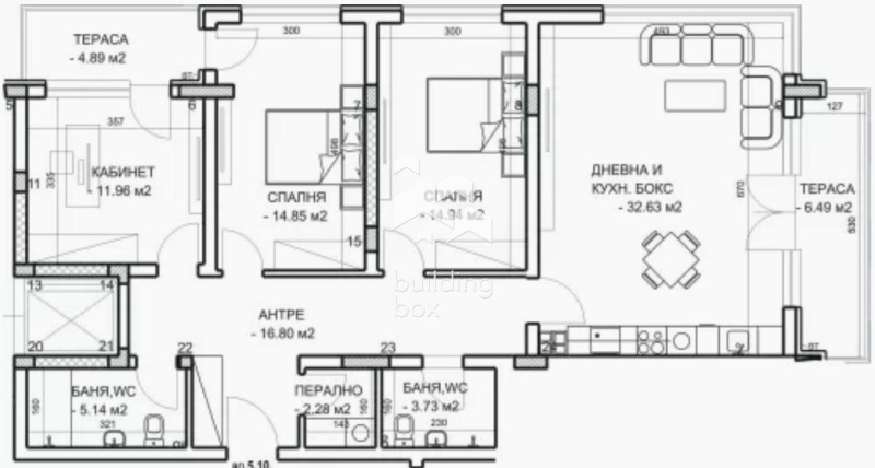 Продава 4-СТАЕН в град Пловдив, Младежки Хълм - 151 кв.м / 217 384 € » 425 166.15 лв., БИЛДИНГ БОКС