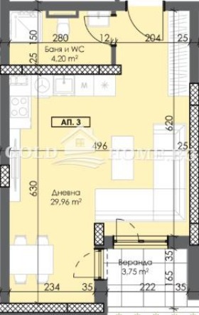 Na prodej  Studio Plovdiv , Trakija , 44 m2 | 78450123 - obraz [3]