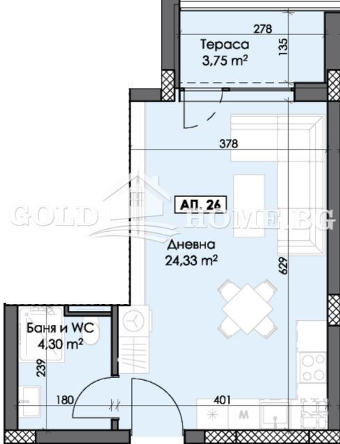 Na prodej  Studio Plovdiv , Trakija , 44 m2 | 78450123 - obraz [5]