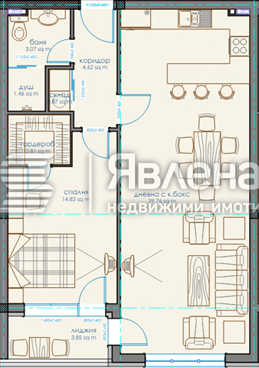 Продава 2-СТАЕН, гр. София, Витоша, снимка 2 - Апартаменти - 54394146