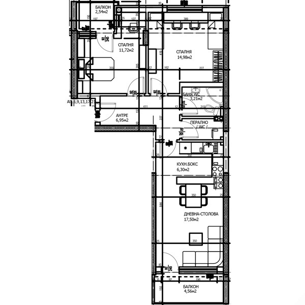 Til salgs  2 soverom Plovdiv , Trakija , 97 kvm | 29561190 - bilde [11]