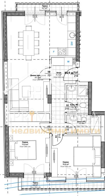 Продава 3-СТАЕН, гр. Пловдив, Кючук Париж, снимка 2 - Апартаменти - 54842784