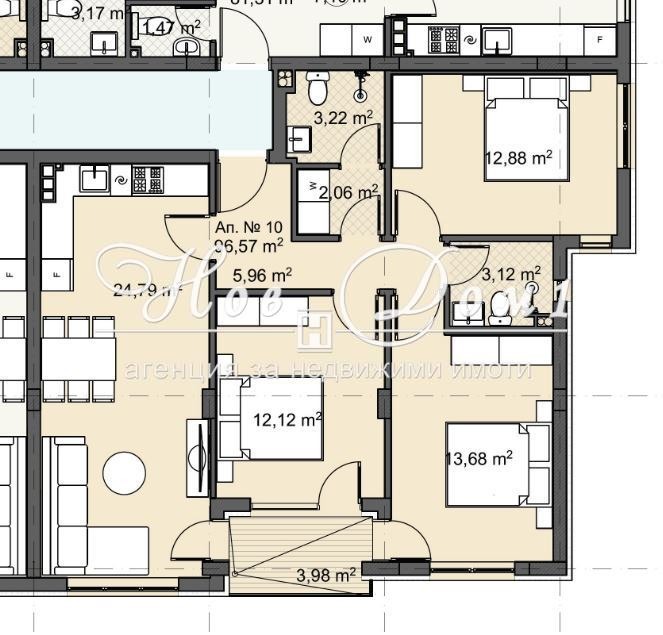 À vendre  3 chambres Sofia , Malinova dolina , 112 m² | 42935727 - image [9]