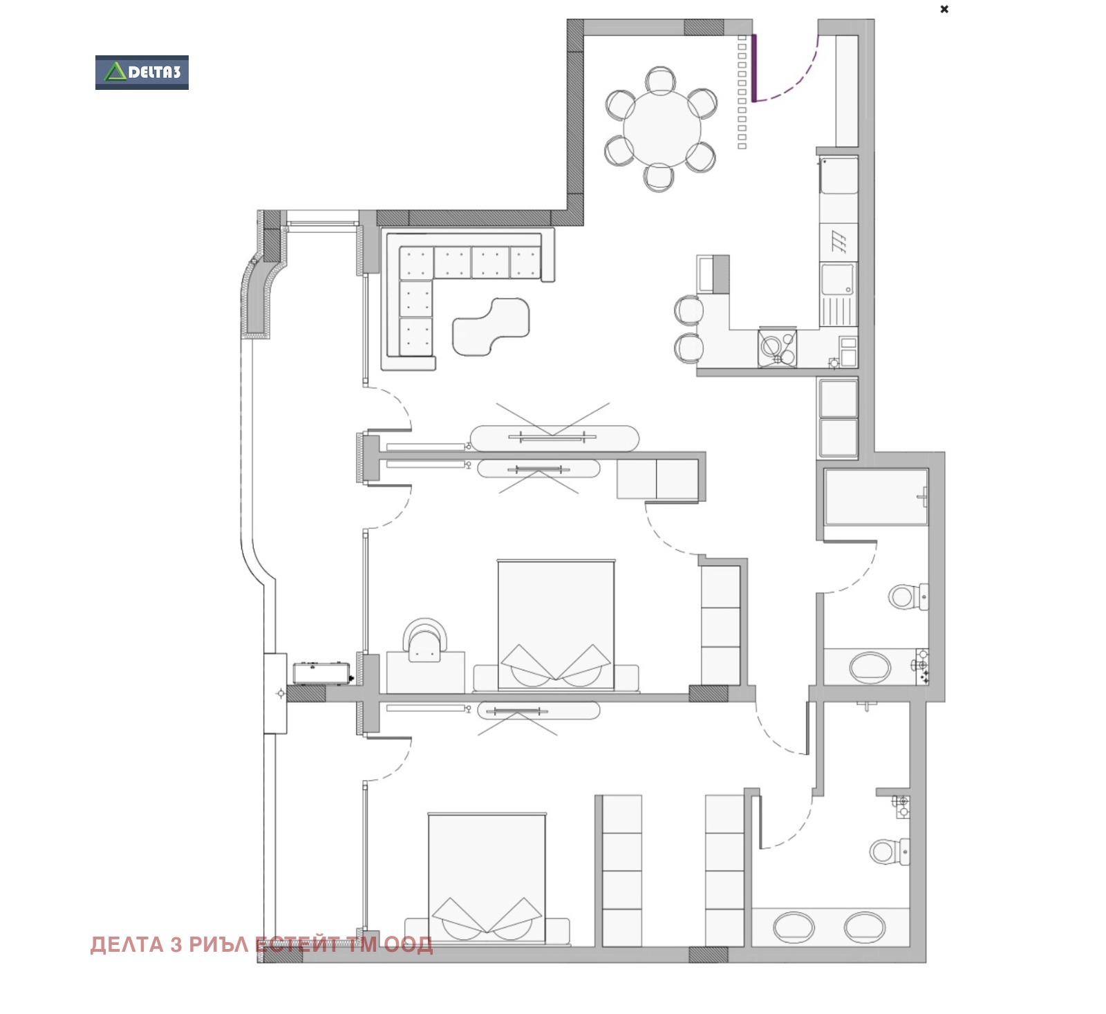 Продава 3-СТАЕН, гр. София, Малинова долина, снимка 2 - Апартаменти - 48251243
