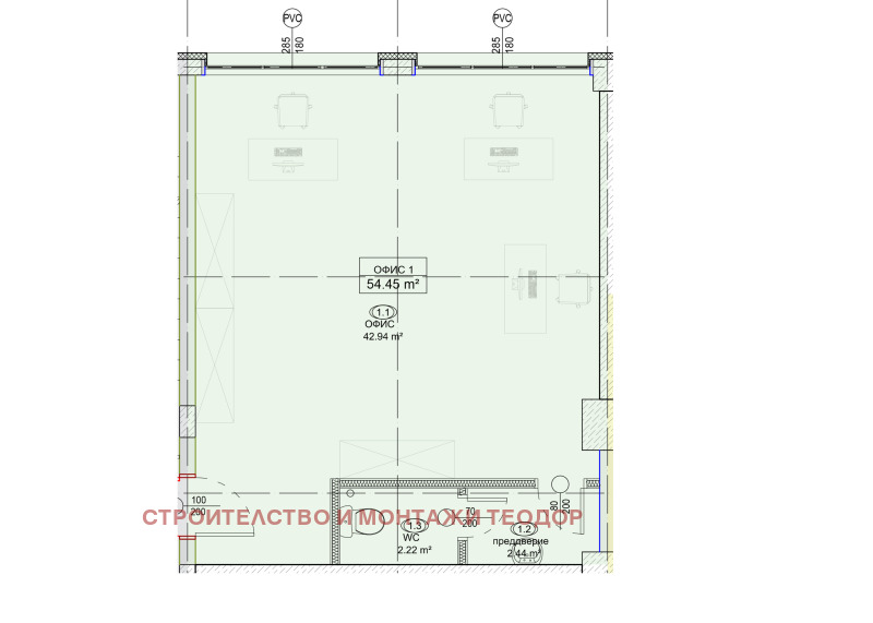 Na prodej  Kancelář Ruse , Zdravec Iztok , 66 m2 | 92473956 - obraz [2]