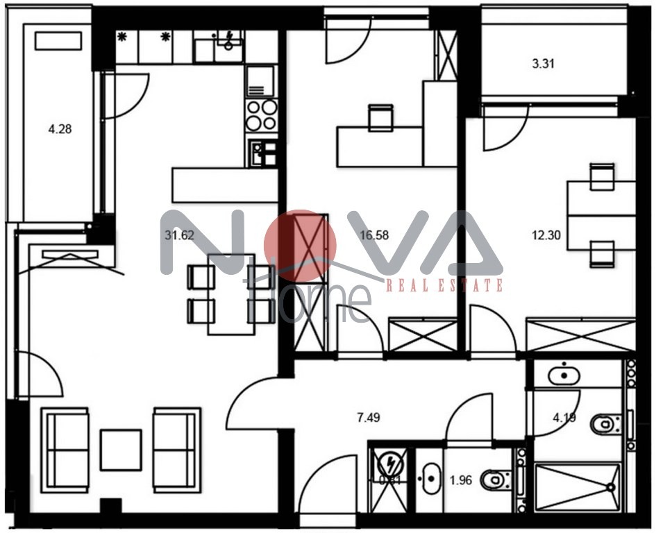 Продава 3-СТАЕН, гр. Варна, Цветен квартал, снимка 2 - Апартаменти - 44208689