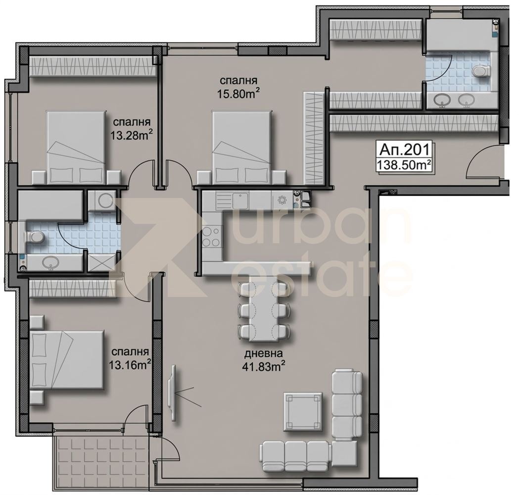 Продава 4-СТАЕН, гр. София, Лозенец, снимка 9 - Апартаменти - 54366151