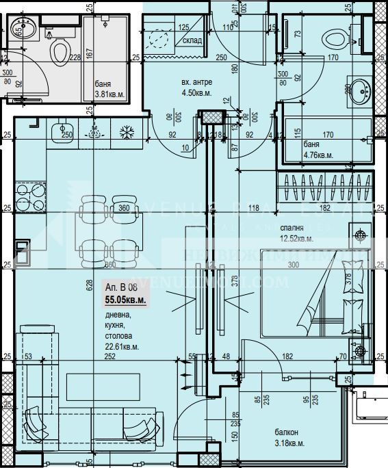 Продава  2-стаен град Пловдив , Южен , 66 кв.м | 95143588 - изображение [3]