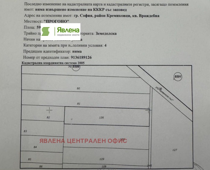 Продава ПАРЦЕЛ, гр. София, Враждебна, снимка 2 - Парцели - 54712180