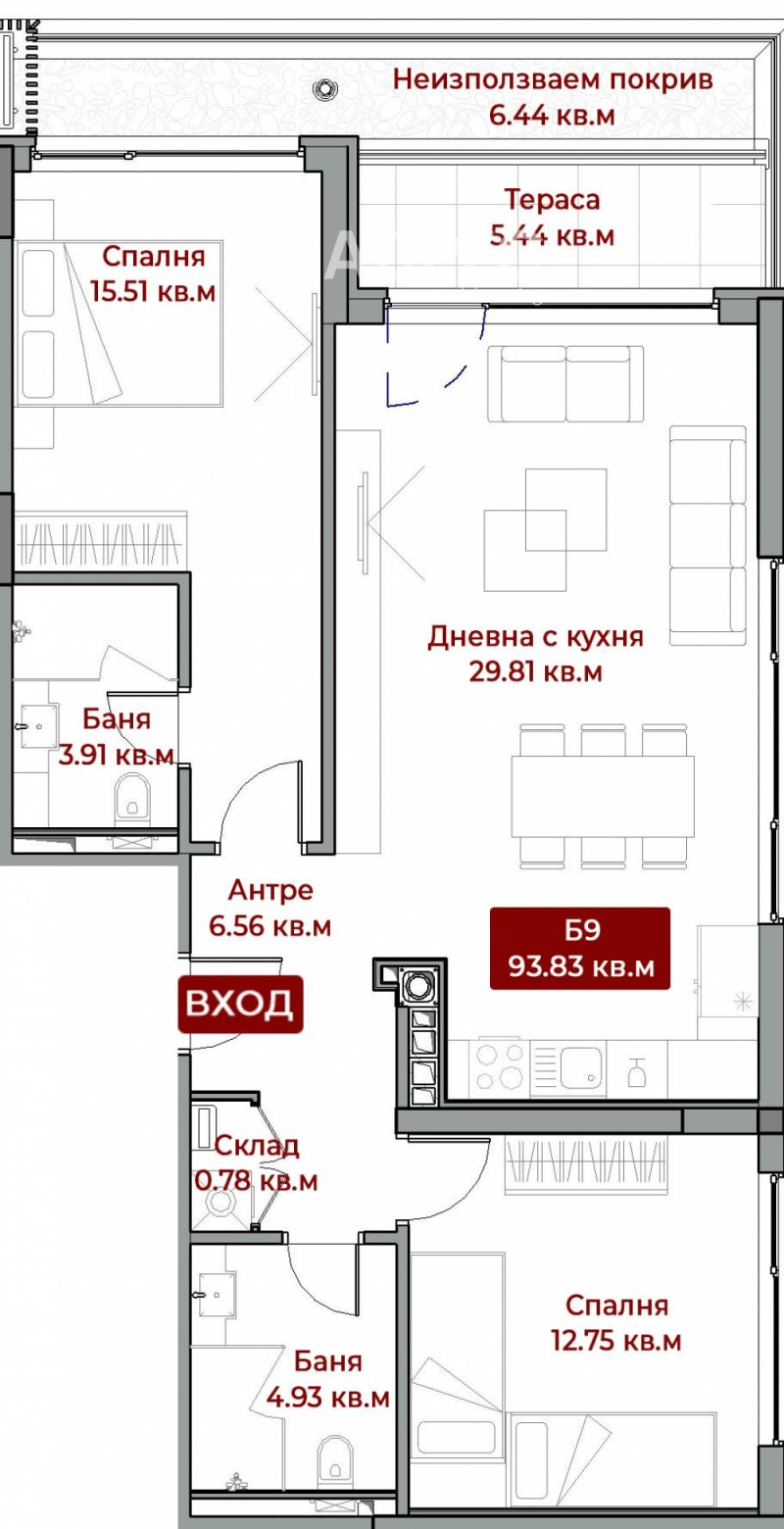 Продава  3-стаен град София , Бояна , 108 кв.м | 36089091 - изображение [4]