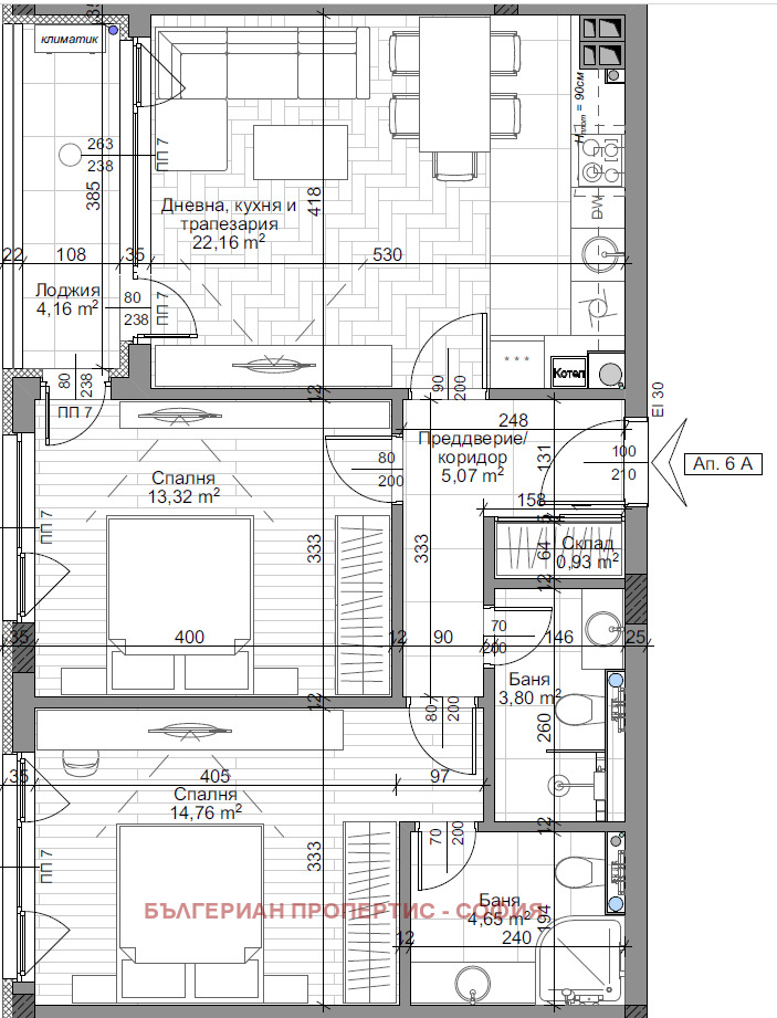 Продава 3-СТАЕН, гр. София, Младост 4, снимка 15 - Апартаменти - 54143115