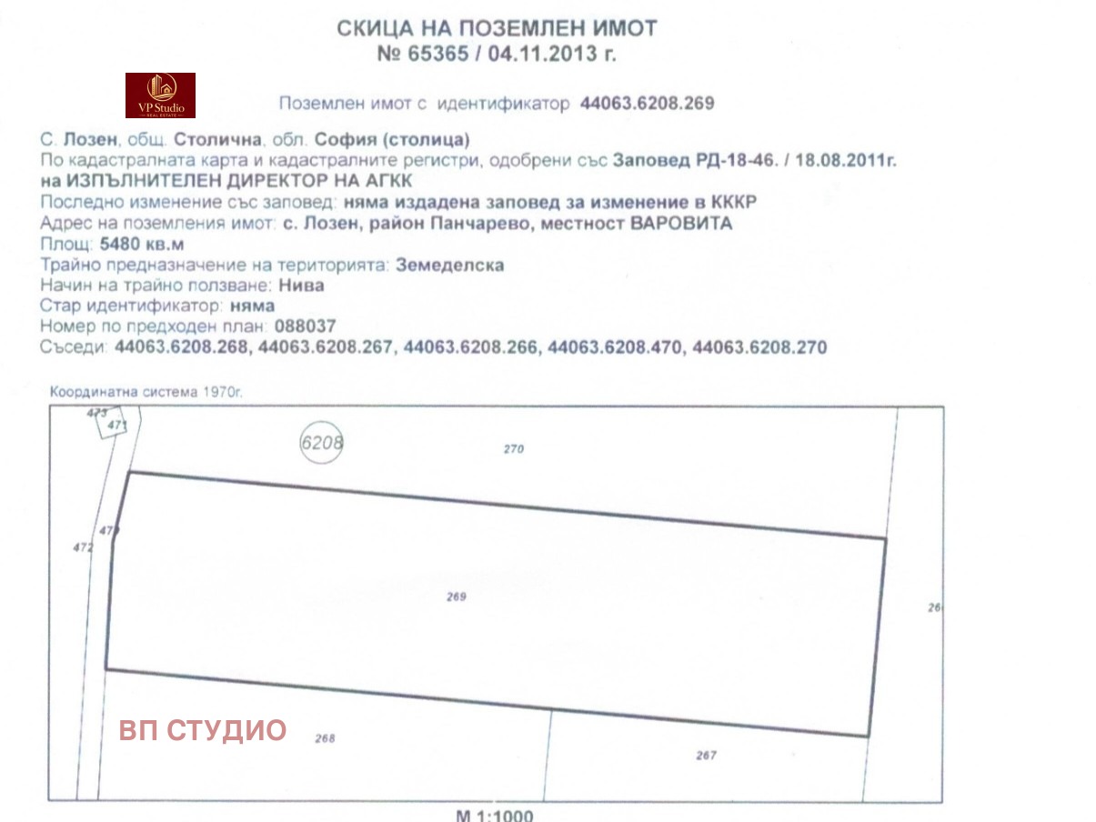 Продава ПАРЦЕЛ, гр. София, с. Лозен, снимка 2 - Парцели - 53242947