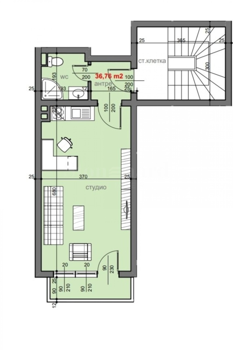 Продава 1-СТАЕН в област Бургас, гр. Несебър - 36 кв.м / 57 000 € » 111 482.31 лв., СТОУНХАРД ПРЕМИЪР В СТРАНАТА И ЧУЖБИНА