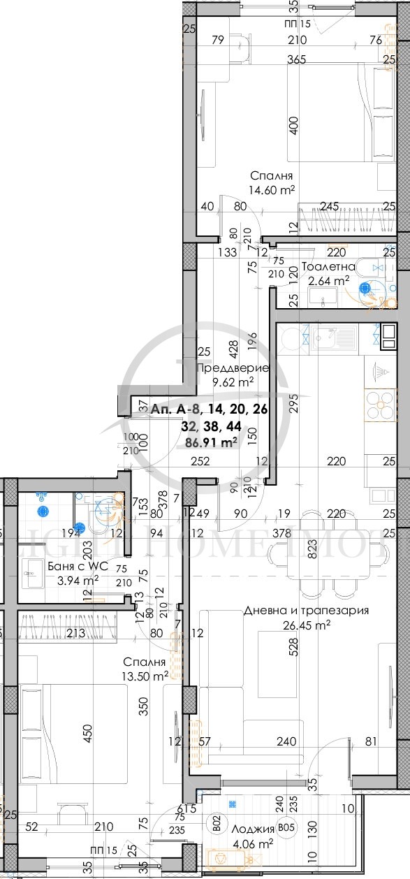 Продается  2 спальни Пловдив , Кючук Париж , 103 кв.м | 30880074 - изображение [3]