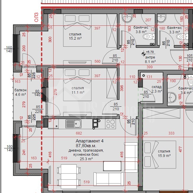 Продава 3-СТАЕН, гр. Стара Загора, Център, снимка 3 - Апартаменти - 56374822