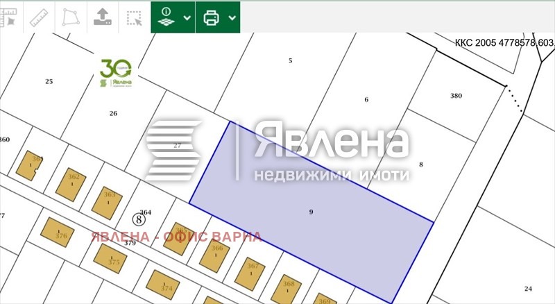 For Sale  Plot region Varna , Priseltsi , 4748 sq.m | 64988511