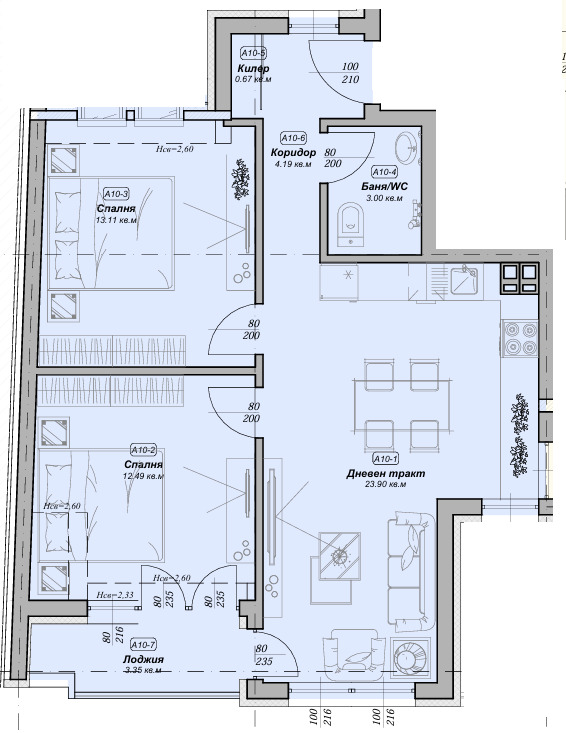 De vânzare  2 dormitoare Varna , Zimno cino Traciia , 91 mp | 98097788
