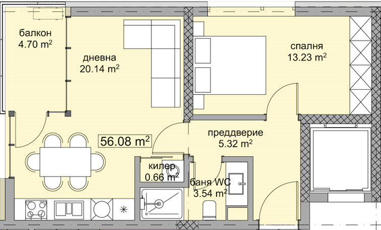 Продава 2-СТАЕН, гр. Варна, м-т Горна Трака