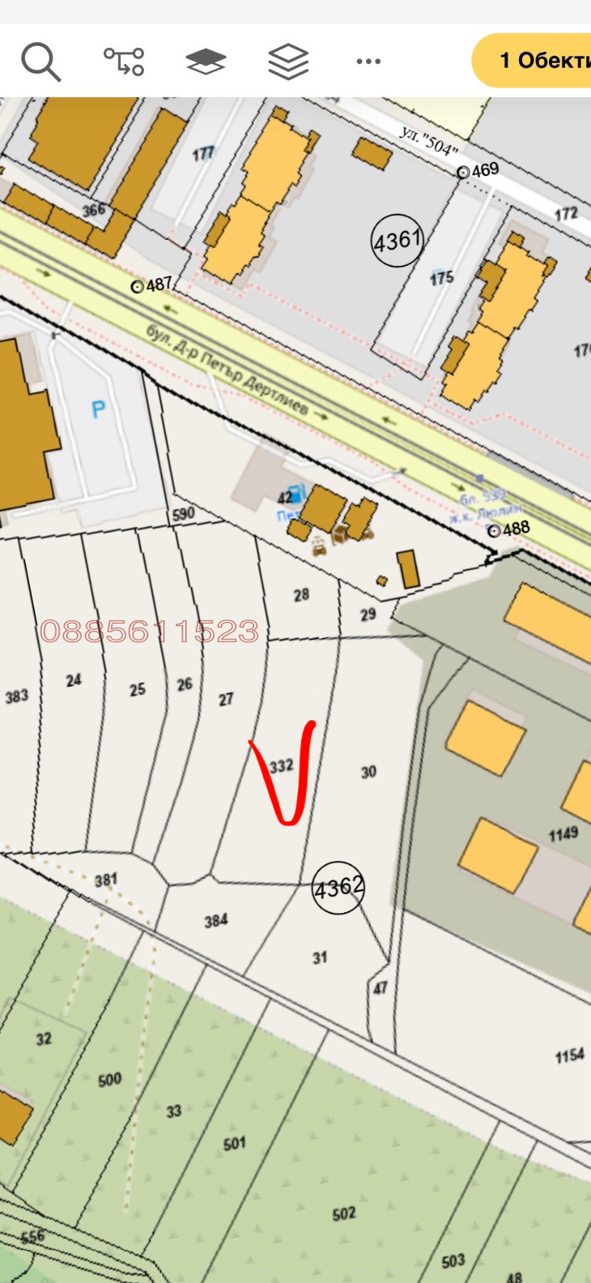 Продава ПАРЦЕЛ, гр. София, Люлин 5