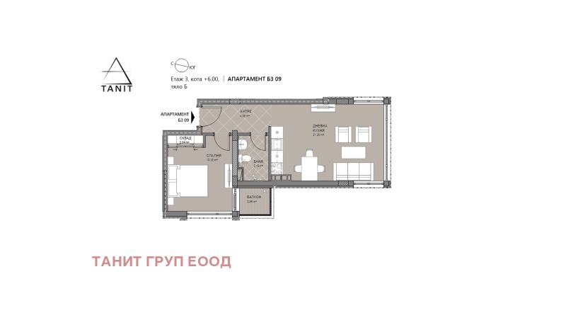 Til salgs  1 soverom Sofia , Levski G , 68 kvm | 26450228 - bilde [3]