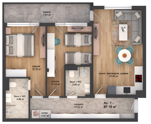 Продава  3-стаен град Пловдив , Кършияка , 100 кв.м | 68687357