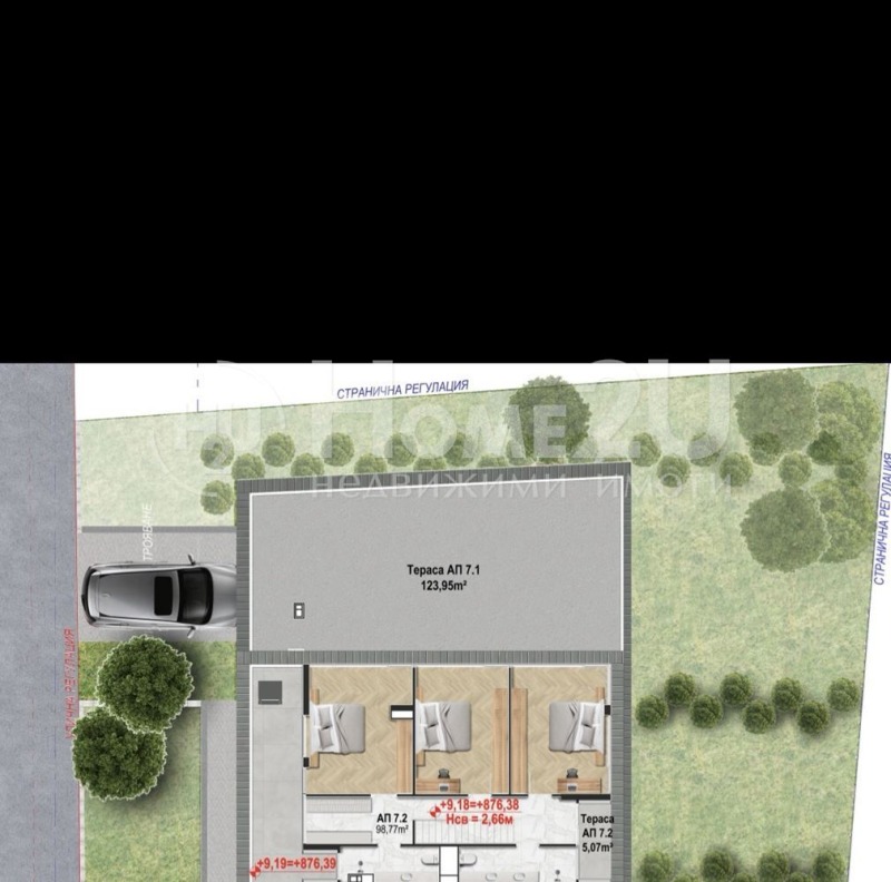 Продава МЕЗОНЕТ, гр. София, Бояна, снимка 5 - Апартаменти - 52214872