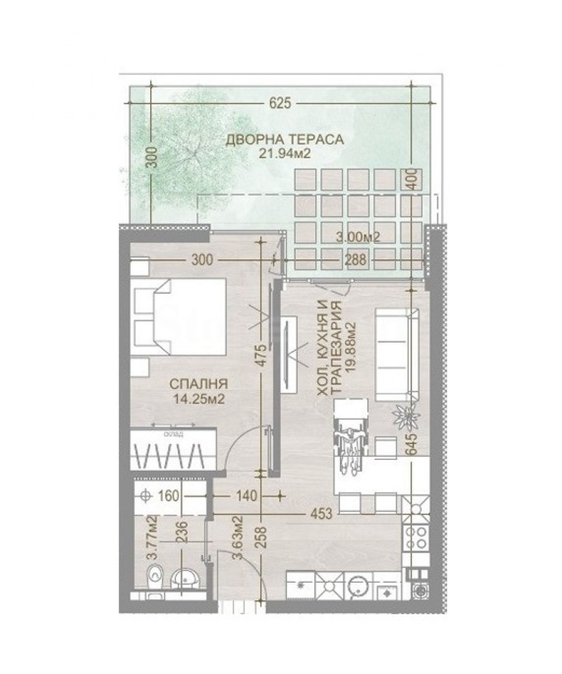 Продава 2-СТАЕН, гр. София, Манастирски ливади, снимка 11 - Апартаменти - 52226277