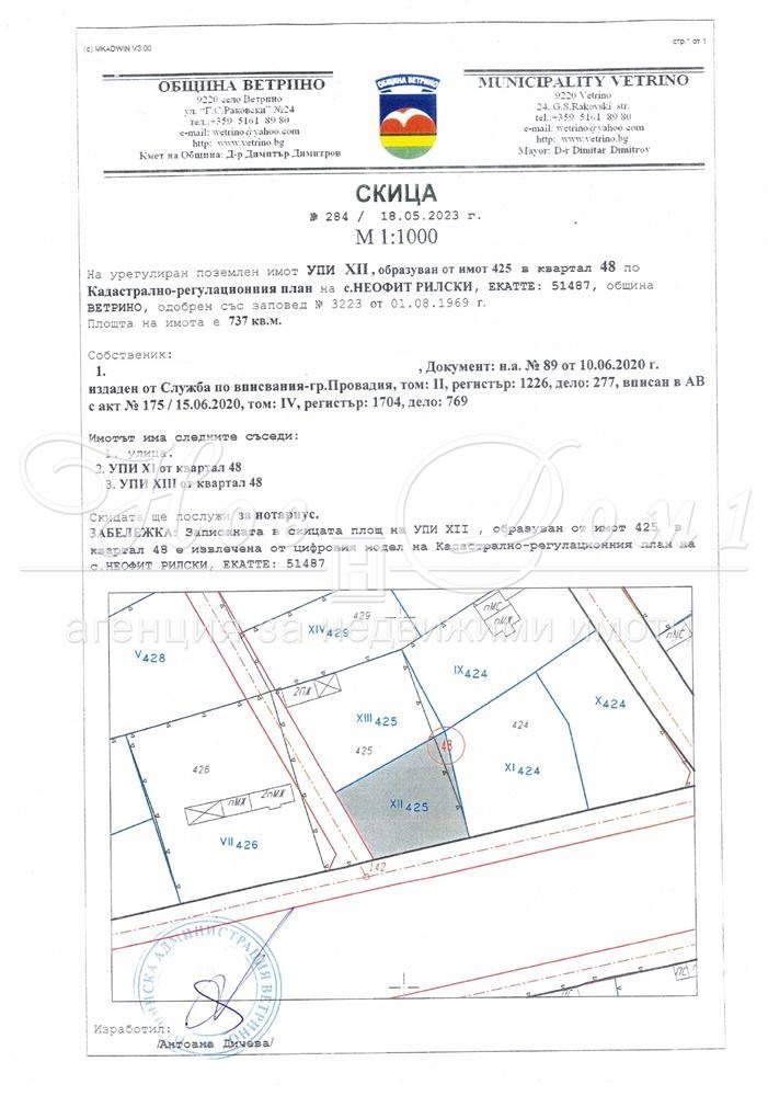 Продава ПАРЦЕЛ, с. Неофит Рилски, област Варна, снимка 10 - Парцели - 48292655