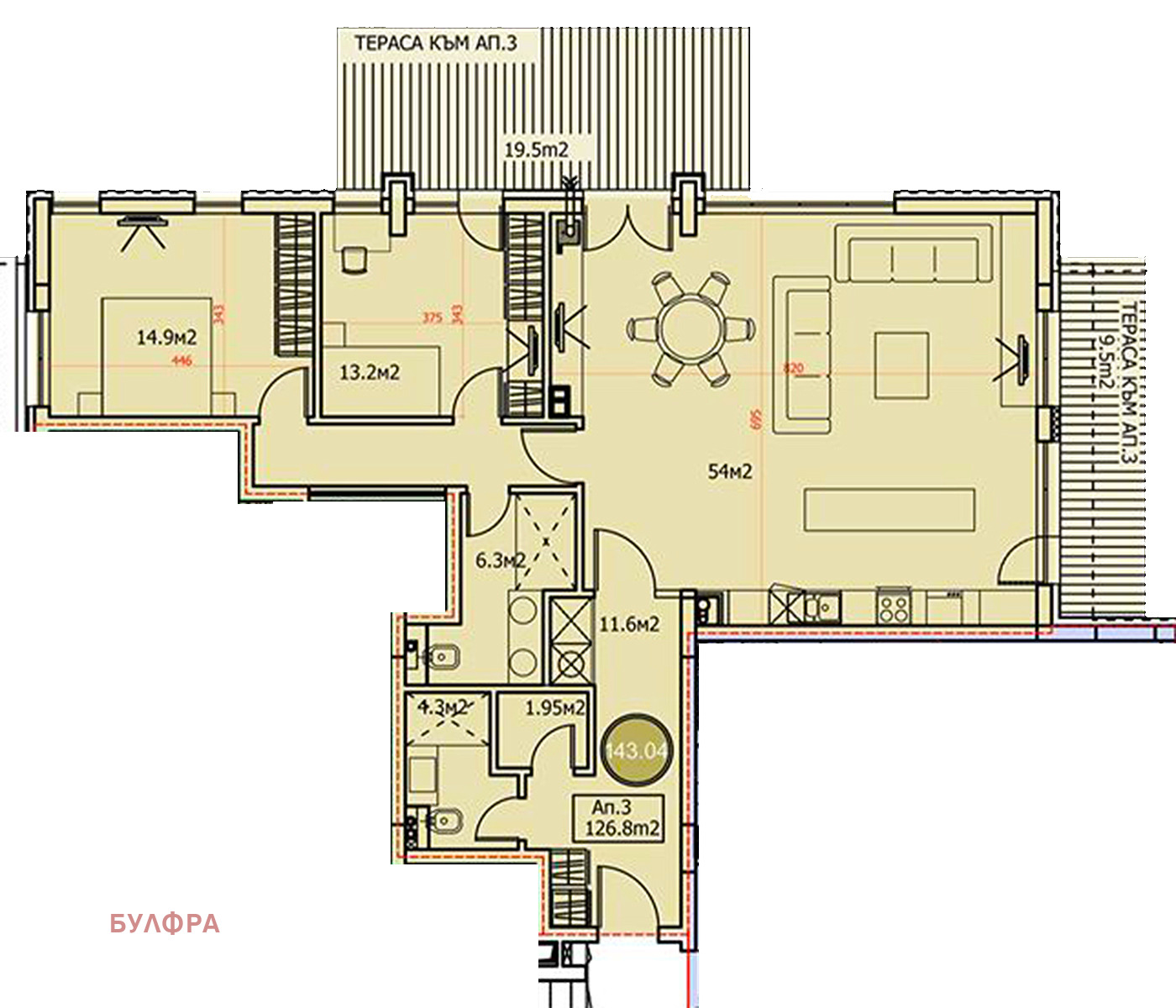 Продава 4-СТАЕН, гр. София, Драгалевци, снимка 9 - Апартаменти - 54281440