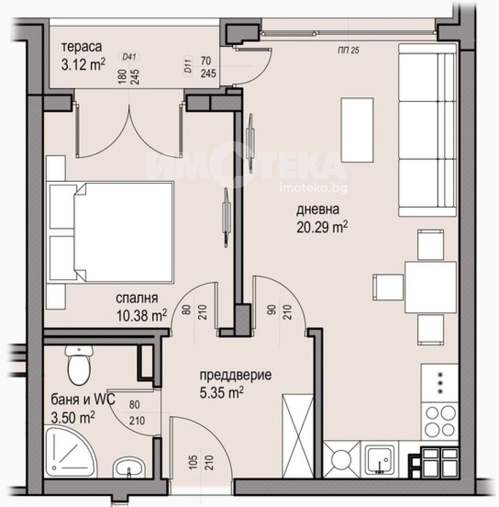 Продава 2-СТАЕН, гр. София, Малинова долина, снимка 4 - Апартаменти - 53621438