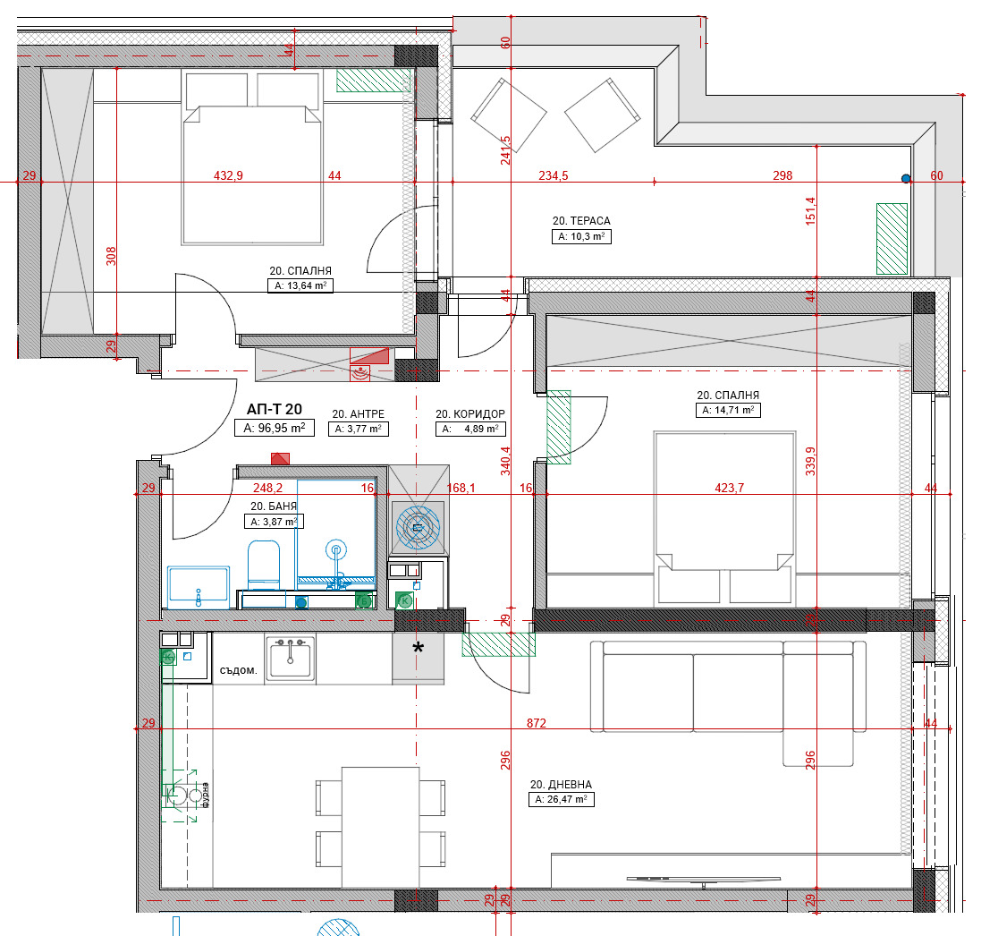 Продава 3-СТАЕН, гр. Русе, Здравец, снимка 2 - Апартаменти - 56580029