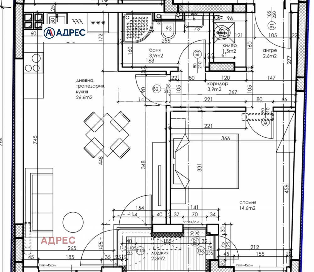 Продава 2-СТАЕН, гр. Варна, Колхозен пазар, снимка 2 - Апартаменти - 54047205