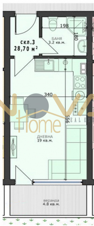 Na prodej  Studio Varna , Vazraždane 4 , 33 m2 | 61589143 - obraz [2]