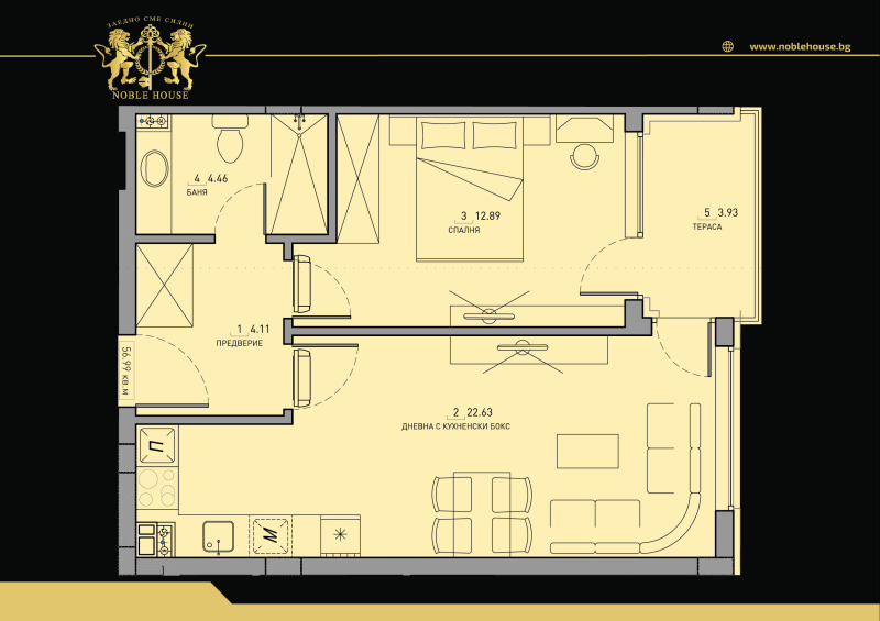 Продава  2-стаен град София , Малинова долина , 65 кв.м | 43175139 - изображение [5]