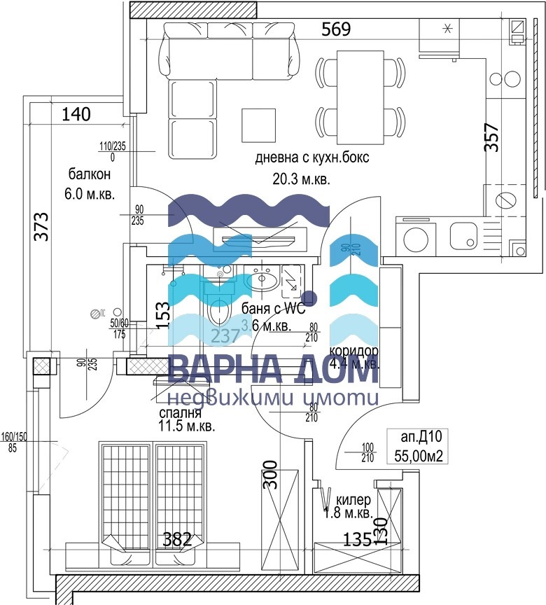 Na prodej  1 ložnice Varna , Kajsieva gradina , 65 m2 | 35454416 - obraz [2]