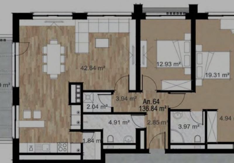 Продава  3-стаен град София , Зона Б-5 , 165 кв.м | 44093850 - изображение [9]