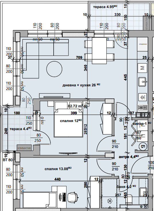 For Sale  2 bedroom Stara Zagora , Kazanski , 97 sq.m | 59208285 - image [2]