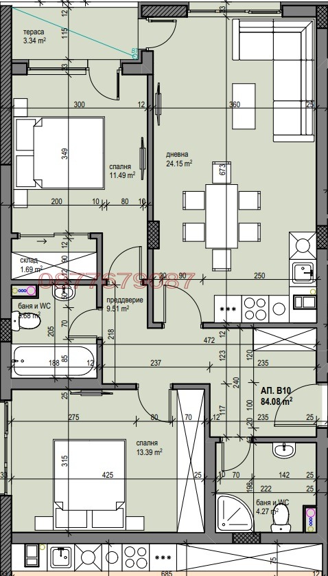 Продава 3-СТАЕН, гр. София, Овча купел 2, снимка 4 - Апартаменти - 53078493