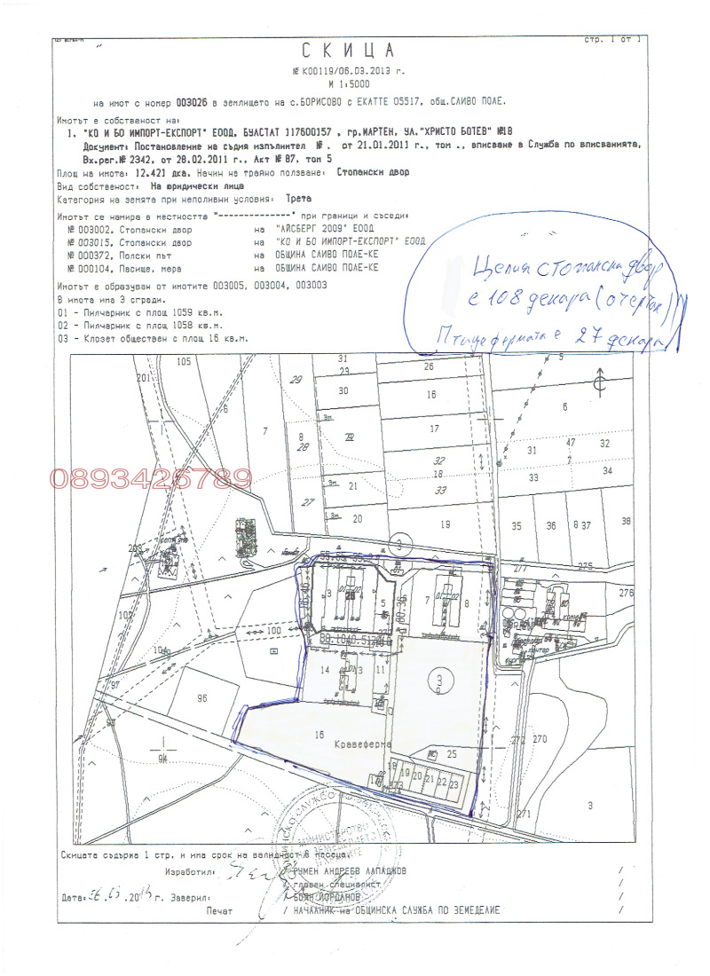 Продава БИЗНЕС ИМОТ, с. Борисово, област Русе, снимка 9 - Други - 52780286