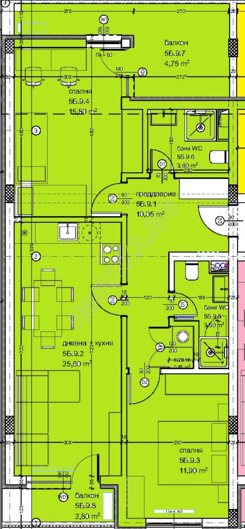 In vendita  2 camere da letto Varna , Kajsieva gradina , 102 mq | 18663943 - Immagine [2]