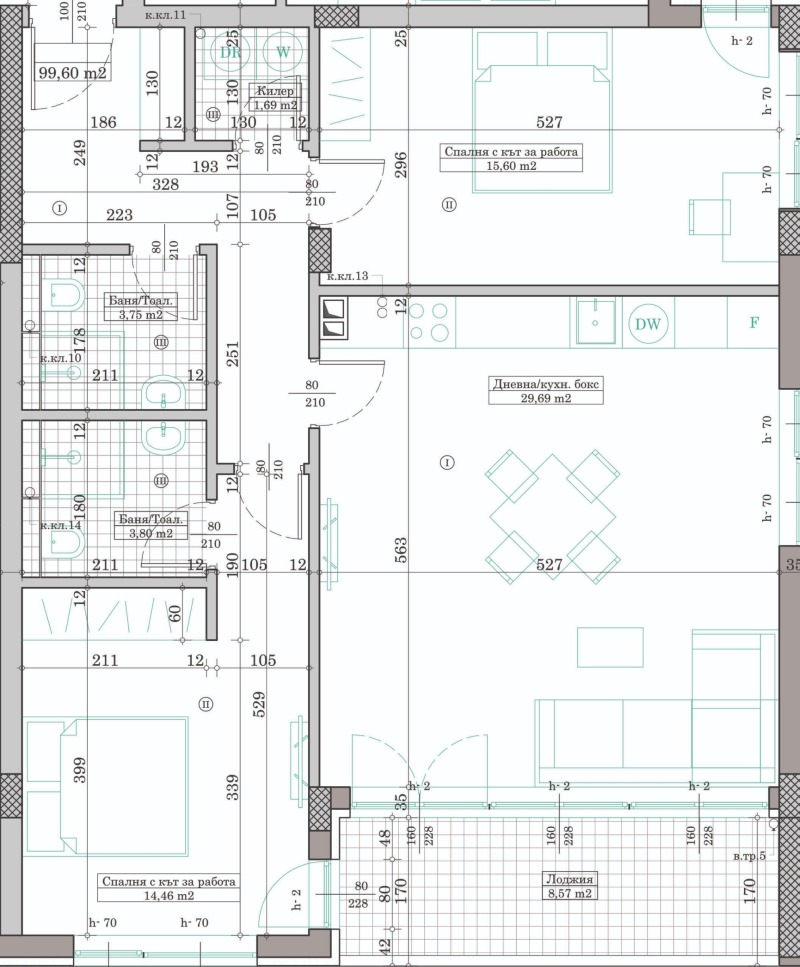 Na prodej  2 ložnice Varna , Kajsieva gradina , 113 m2 | 15792664 - obraz [2]