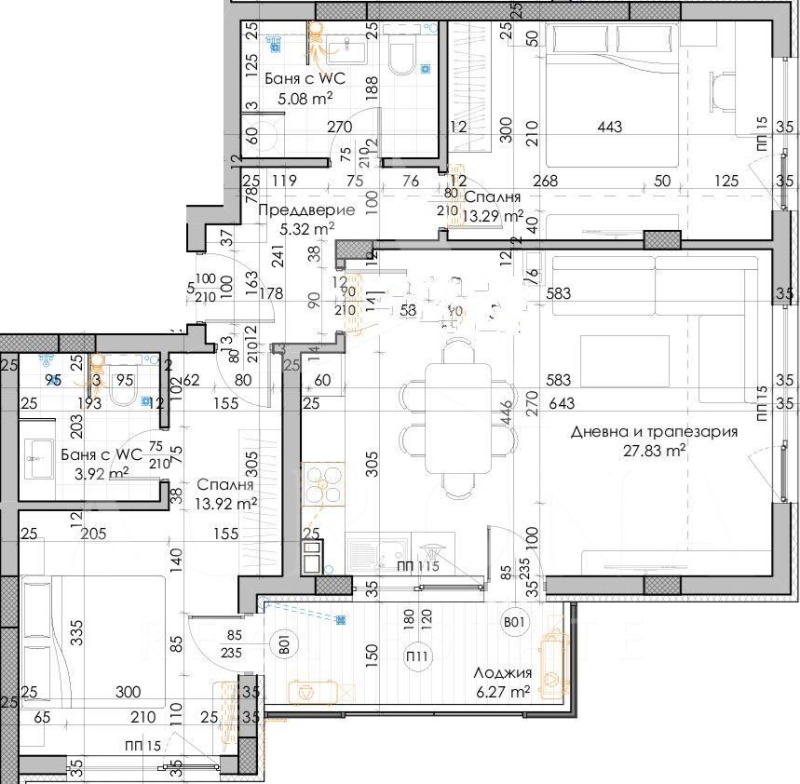 Na prodej  2 ložnice Plovdiv , Južen , 107 m2 | 68444989 - obraz [2]