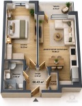 Продава  2-стаен град Бургас , Меден рудник - зона А , 60 кв.м | 84304012