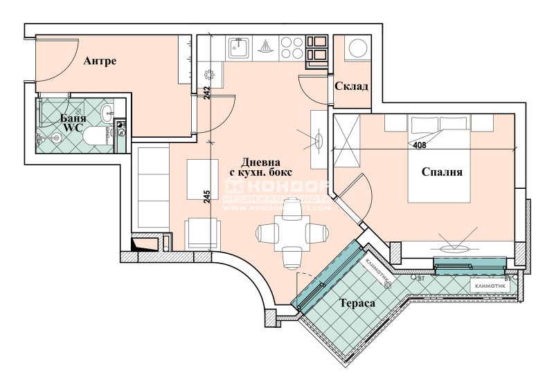 En venta  1 dormitorio Plovdiv , Tsentar , 61 metros cuadrados | 86821448 - imagen [2]