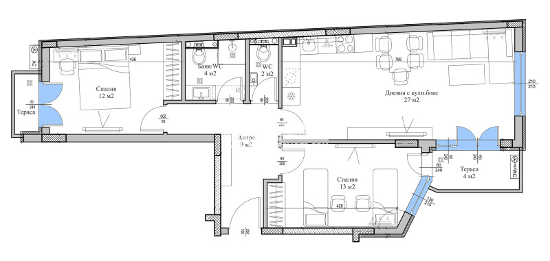 Продава  2-стаен град Пловдив , Въстанически , 112 кв.м | 99953666 - изображение [2]