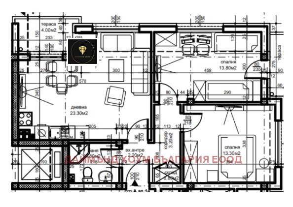 À vendre  2 chambres Plovdiv , Belomorski , 89 m² | 12206373 - image [2]