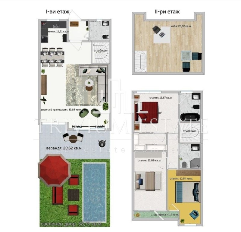 Til salg  Hus Plovdiv , Ostromila , 232 kvm | 56183289 - billede [2]