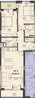 Продава  3-стаен град Пловдив , Коматевско шосе , 111 кв.м | 53318808
