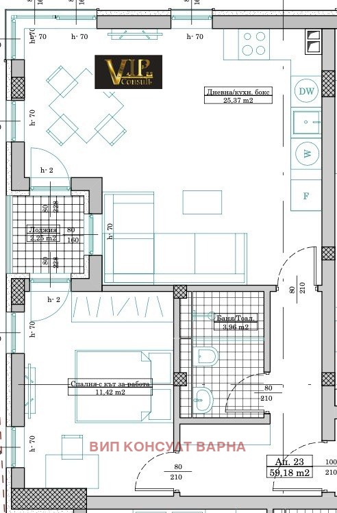 Продава 2-СТАЕН, гр. Варна, Кайсиева градина, снимка 1 - Aпартаменти - 48294549